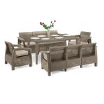 Curver Set de mobilier de grădină Corfu Love Max Duo cu masă Futura Mobalis Homvera