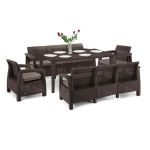 Curver Set de mobilier de grădină Corfu Love Max Duo cu masă Futura Mobalis Homvera