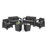 Curver Set de mobilier de grădină Corfu Rest cu masă Mobalis Homvera