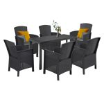 Leziter Set de mobilier de grădină Hellma 6 în 1 Mobalis Homvera