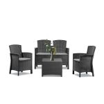 Leziter Set de mobilier de grădină Lima cu 4 locuri Mobalis Homvera