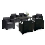 Leziter Set mobilier de grădină Nero III cu 6 locuri Mobalis Homvera