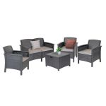 Leziter Set de mobilier de grădină Venus II Big cu 5 locuri Mobalis Homvera