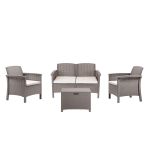 Leziter Set de mobilier de grădină Venus II cu 4 locuri Mobalis Homvera