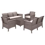 Leziter Set de mobilier de grădină Venus Large cu 7 locuri Mobalis Homvera