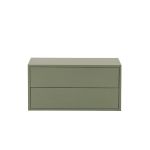 Leziter Dulap suspendat Boxie cu 2 sertare 40x80x37 cm verde Mobalis Homvera