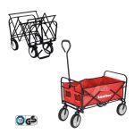 Leziter Cărucior de plajă pliabil de grădină roșu Mobalis Homvera