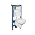 Leziter Set rezervor WC montat pe perete Roya Doris 21W Mobalis Homvera