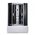 Leziter Cadă cu hidromasaj Emilia 85x150 cm cu electronică Neagră Mobalis Homvera