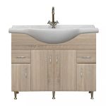 Leziter Dulap inferior Bianca Plus 105 cu lavoar Mobalis Homvera