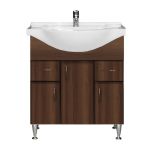 Leziter Dulap inferior Bianca Plus 75 cu lavoar Mobalis Homvera