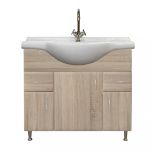 Leziter Dulap inferior Bianca Plus 85 cu lavoar Mobalis Homvera