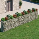 Strat înălțat gabion, 540x50x100 cm, fier galvanizat GartenMobel Dekor