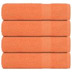 Prosoape de baie 4 buc Portocaliu 360 g/m² 100% bumbac GartenMobel Dekor