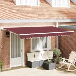 Cortina Retractabilă Burgundy 350 x 200 cm GartenMobel Dekor