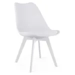 Scaun bucatarie/living, Artool, Mark, PP, piele ecologica, alb, 49x43x82 cm GartenVIP DiyLine