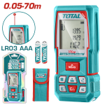 TOTAL - APARAT LASER PENTRU MASURARE DISTANTA, INTERVAL DE MASURE 0.05-70m PowerTool TopQuality
