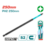 TOTAL - BIT DE IMPACT PH2X250MM PowerTool TopQuality