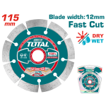 TOTAL - DISC DEBITARE BETON - 115MM (INDUSTRIAL) PowerTool TopQuality