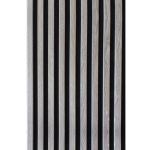 Riflaj MDF decorativ LDA PREMIUM de tip Panou Acustic, Stejar Grafit, 260x40 cm Household NewTrend