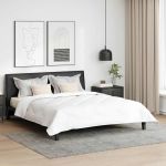 Duvet cu perne cu pernă 3 pcs Alb Microfibră și puf de pasăre GartenMobel Dekor