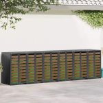 Depozitare pentru 3 pubele Wheelie Antracit GartenMobel Dekor