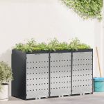 Depozitare pentru 3 pubele Wheelie Antracit GartenMobel Dekor