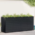 Depozitare pentru 4 pubele Wheelie Negru 272 x 77,5 x 121,5 cm GartenMobel Dekor
