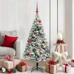 Brad de Crăciun artificial Verde 150 cm PVC și Oțel și Plastic GartenMobel Dekor