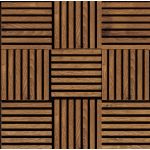 Modul riflaj MDF decorativ LDA PREMIUM de tip panou acustic, Stejar Royal, 30x30 cm Household NewTrend