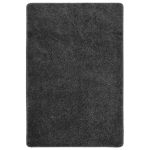 Covor pufos gri închis 140x200 cm anti-alunecare GartenMobel Dekor