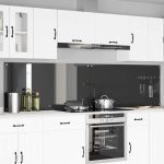 Spate de bucătărie 2 pcs Gri închis 120 x 60 cm GartenMobel Dekor