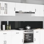 Spate de bucătărie 2 pcs Negru 120 x 40 cm sticlă securizată GartenMobel Dekor