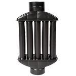 Burlan recuperator caldura plat, 130 mm, Gri mat FarmGarden AgroTrade