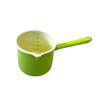 Ibric cilindric emailat 1L verde-crem Handy KitchenServ