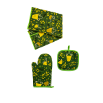 Set textil de bucătărie 3 piese (Mănușă de cuptor + suport de vase + prosop de bucătărie) Handy KitchenServ