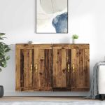 Uși pentru dulapuri montate pe perete 2 pcs Lemn Vechi GartenMobel Dekor