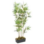 Arbore din bambus artificial 552 de frunze 120 cm verde GartenMobel Dekor