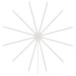 Decoratiune de Craciun Model Stea cu Iluminare LED pentru Ferestre, Diametru 59 cm