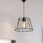 Hängeleuchte Halifax E27 Schwarz / Jutefarben [lux.pro] HausGarden Leisure