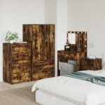 Dulapuri de depozitare 2 pcs Stejar fumuriu 60 x 48 x 105 cm GartenMobel Dekor