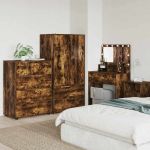 Dulapuri de depozitare 2 pcs Stejar fumuriu 80 x 48 x 105 cm GartenMobel Dekor