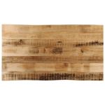 Blat de masă contur natural 100x60x3,8 cm lemn masiv mango brut GartenMobel Dekor