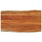 Blat masă, 110x60x2,5 cm dreptunghiular lemn acacia margine vie GartenMobel Dekor