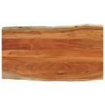 Blat masă, 110x60x3,8cm, dreptunghiular lemn acacia margine vie GartenMobel Dekor