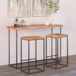 Blat masă 110x40x2,5 cm dreptunghiular lemn acacia margine vie GartenMobel Dekor