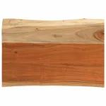 Blat masă 50x40x3,8 cm dreptunghiular lemn acacia margine vie GartenMobel Dekor