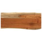 Blat masă 80x40x3,8 cm dreptunghiular lemn acacia margine vie GartenMobel Dekor