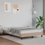 Cadru de pat fără saltea cappuccino 120x190cm piele artificială GartenMobel Dekor