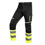 Pantaloni de lucru, reflectorizanti, negru si galben, model Hi-Vis, marimea XL/54, NEO GartenVIP DiyLine